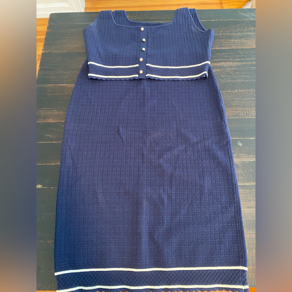 House of Harlow 1960 Navy Textured Dress